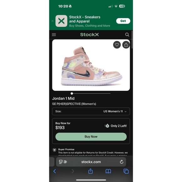 NIB woman’s size 11 Air Jordan 1 Mid SE - Picture 7 of 7